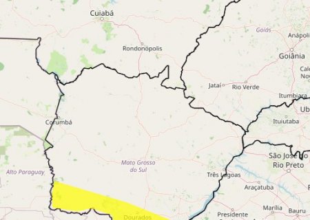 Inmet divulga aviso de tempestade com risco de granizo para Ivinhema, Deodápolis, Novo Horizonte do Sul e mais cidades