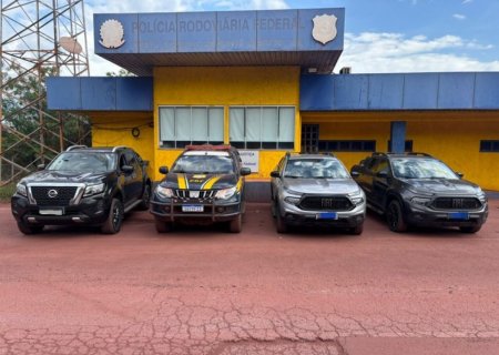 Três veículos furtados em São Paulo são recuperados em Corumbá
