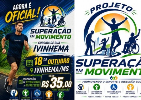 2º Desafio Superação em Movimento Corrida de Rua acontece no dia 18 de outubro em Ivinhema e destaca histórias de inspiração e superação