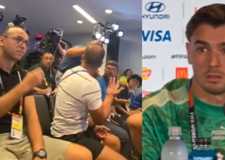 Repórter da Globo quase cai na porrada com outro jornalista na Copa e até jogador reage à briga