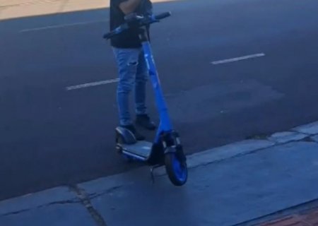 VÍDEO: Homem é flagrado tentando vender patinete elétrico em MS