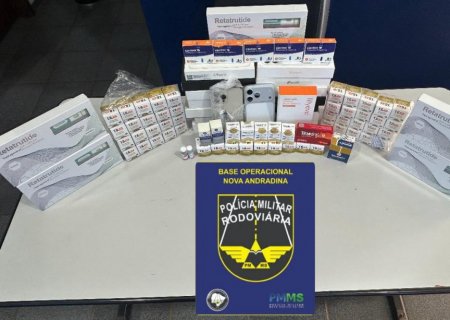 NOVA ANDRADINA: PMR apreende medicamentos ilegais e eletrônicos ocultos em caminhão na MS-134