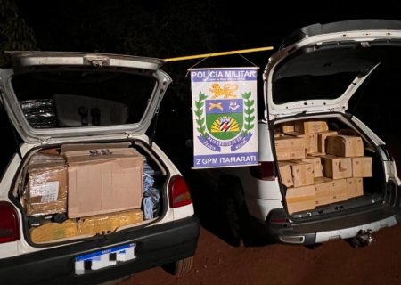 Carros cheios de eletrônicos paraguaios são apreendidos em distrito