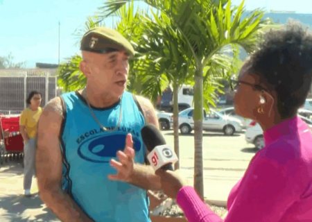 Homem surpreende repórter e xinga a Globo em entrevista; veja
