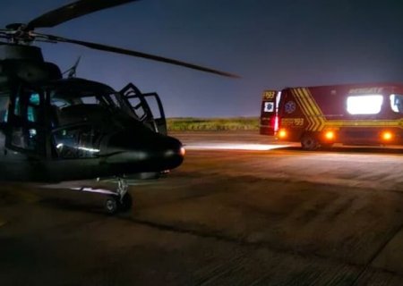 Trabalhador ferido após desentendimento em fazenda no norte do Pantanal é resgatado de helicóptero