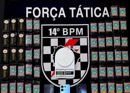FÁTIMA DO SUL: Força Tática do 14º BPM apreende mais de 6 quilos de haxixe e prende duas pessoas por tráfico e associação para o tráfico