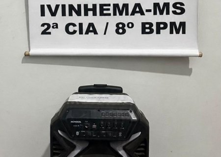 IVINHEMA: Polícia Militar apreende caixa de som e encaminha mulher por perturbação do sossego