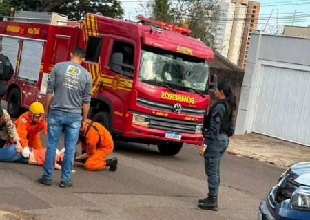 Motociclista é atingida por fio e leva 14 pontos no Pescoço