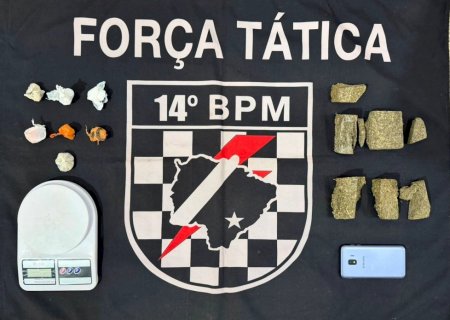FÁTIMA DO SUL: Força Tática apreende drogas e prende homem por tráfico de drogas