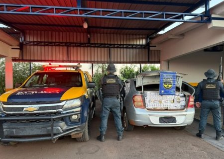 Homem é flagrado levando 1,6 mil pacotes de cigarros do PY para Nova Andradina