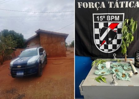 Denúncia leva Força Tática a prender suspeito de tráfico em Nova Alvorada do Sul