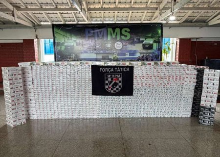 DEODÁPOLIS: Força Tática apreende mais de 1,6 mil pacotes de cigarros de contrabando na MS-276