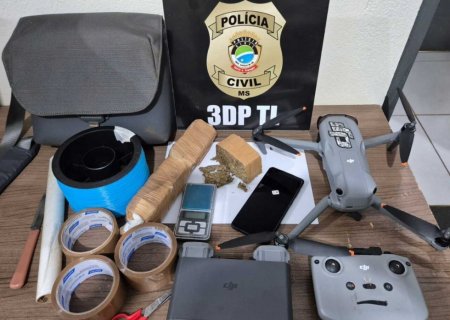 Foragido é preso com drogas e drone que seria usado para lançar entorpecentes em presídios