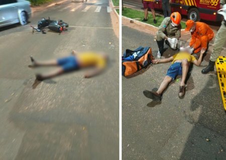 IVINHEMA: Homem fica ferido após cair de bicicleta elétrica no bairro Vitória
