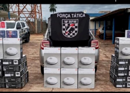 Carga de eletrônicos avaliada em R$ 150 mil é apreendida em rodovia de MS