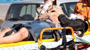 Tentativa de ultrapassagem termina em colisão, e motociclista é socorrido em MS