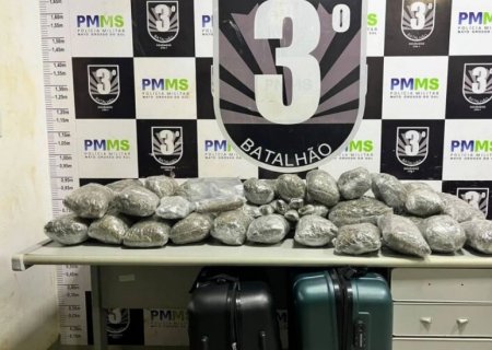 Dois jovens são presos com mais de 62 kg de maconha e skunk em Dourados