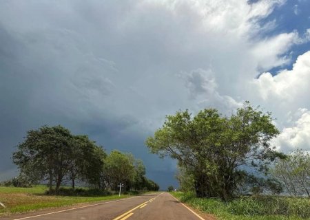 MS terá sábado com risco de tempestades e ventos acima de 50 km/h