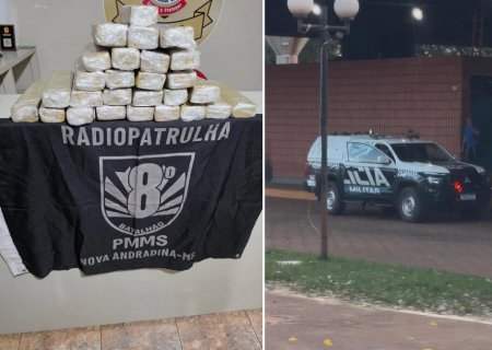 NOVA ANDRADINA: PM apreende mais de 20 kg de maconha com passageiro